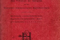 Compte rendu du convent organisé par Papus à Paris en 1908