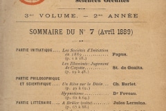 Couverture revue Initiation de 1889