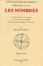 Bibliographie : Louis-Claude de Saint-Martin ; Les nombres