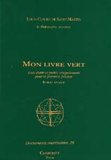 Bibliographie : Louis-Claude de Saint-Martin : Mon livre vert